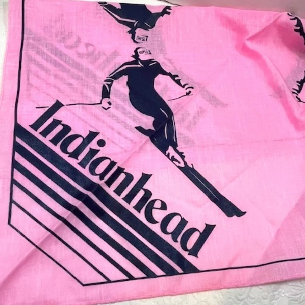 Indianhead Michigan Cotton Ski Scarf Bandana Pink 21